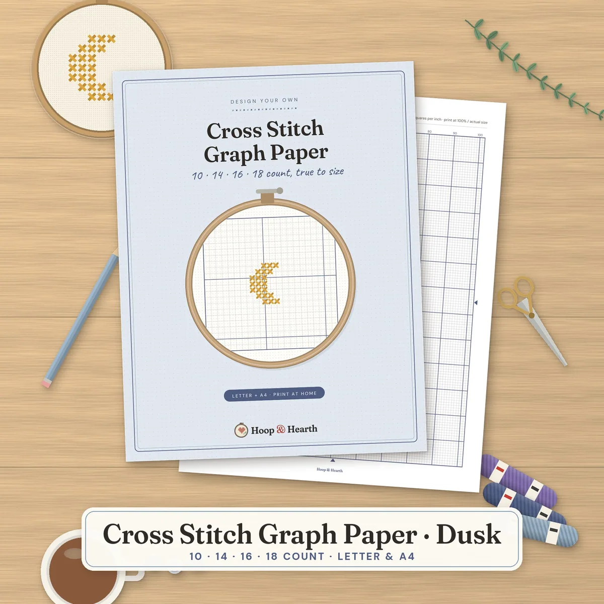 Cross Stitch Graph Paper Pack – Dusk – cover image