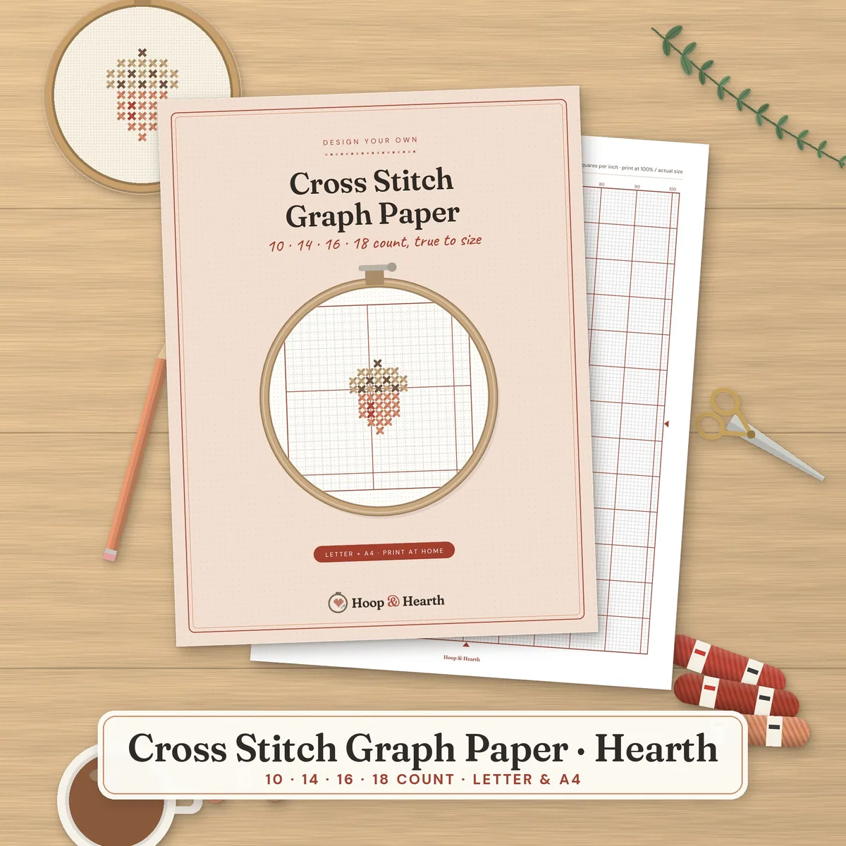 Cross Stitch Graph Paper Pack – Hearth – cover image