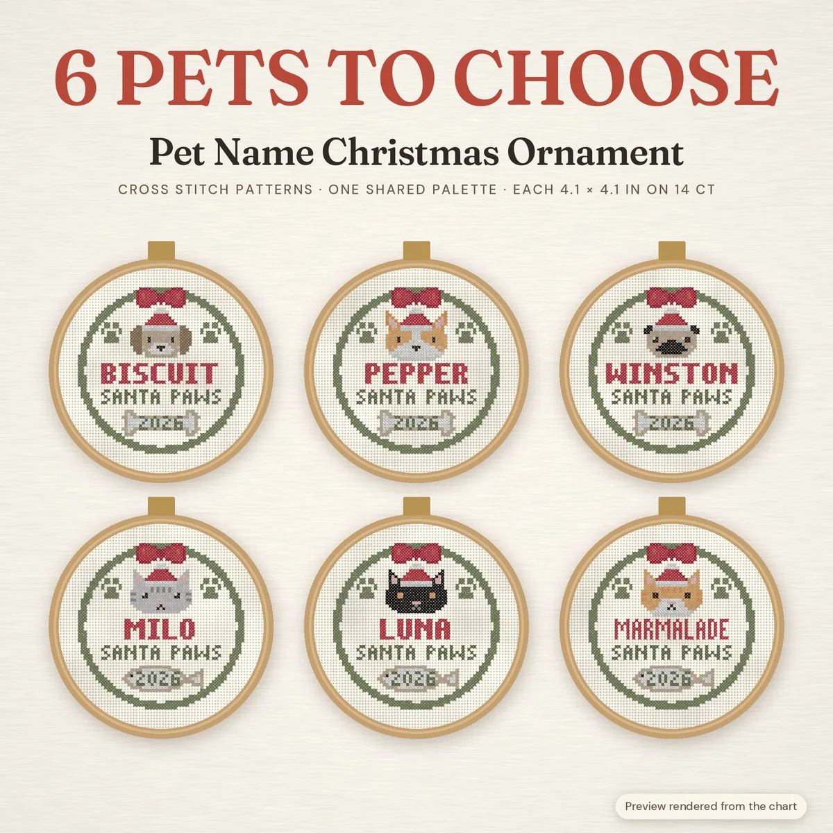 Personalized Pet Name Christmas Ornament – cover image