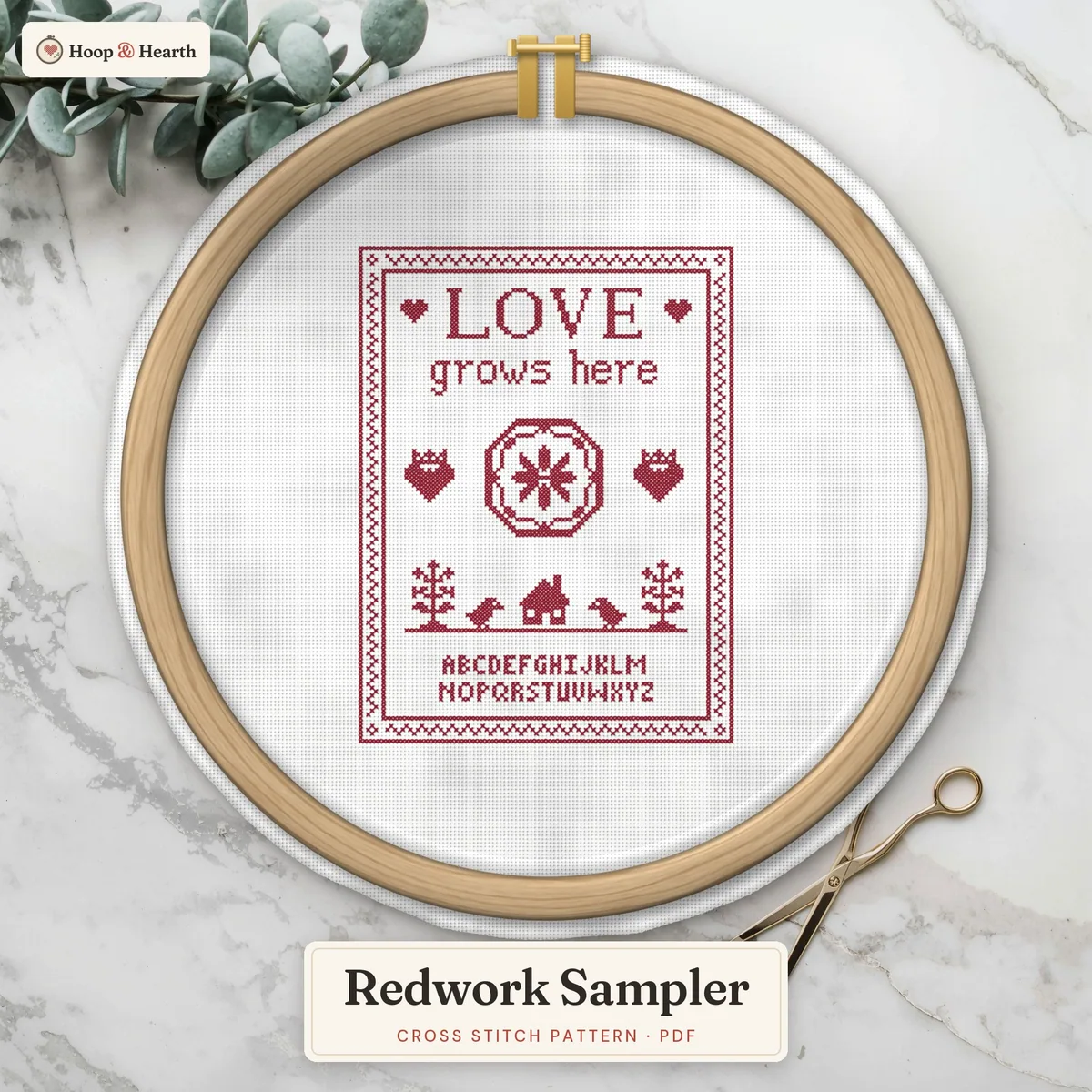 Redwork Sampler – cover image