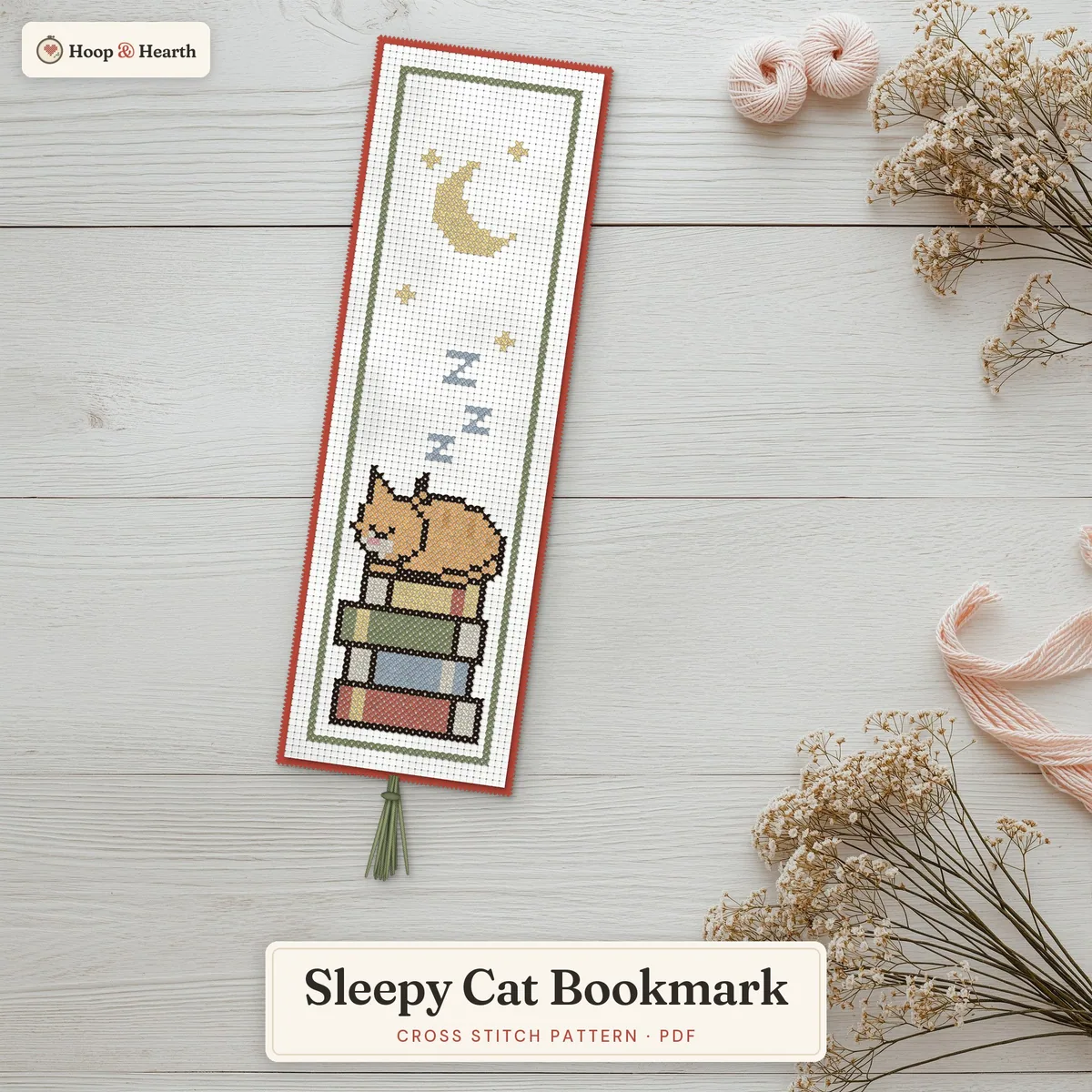 Sleepy Cat Bookmark – cover image
