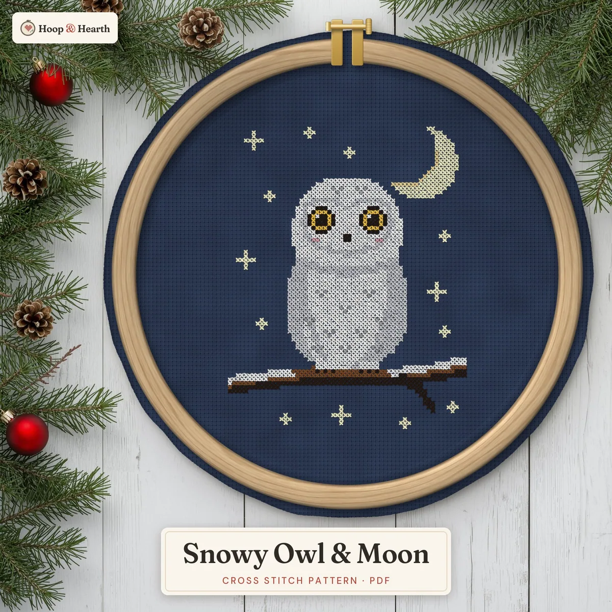 Snowy Owl & Moon – cover image