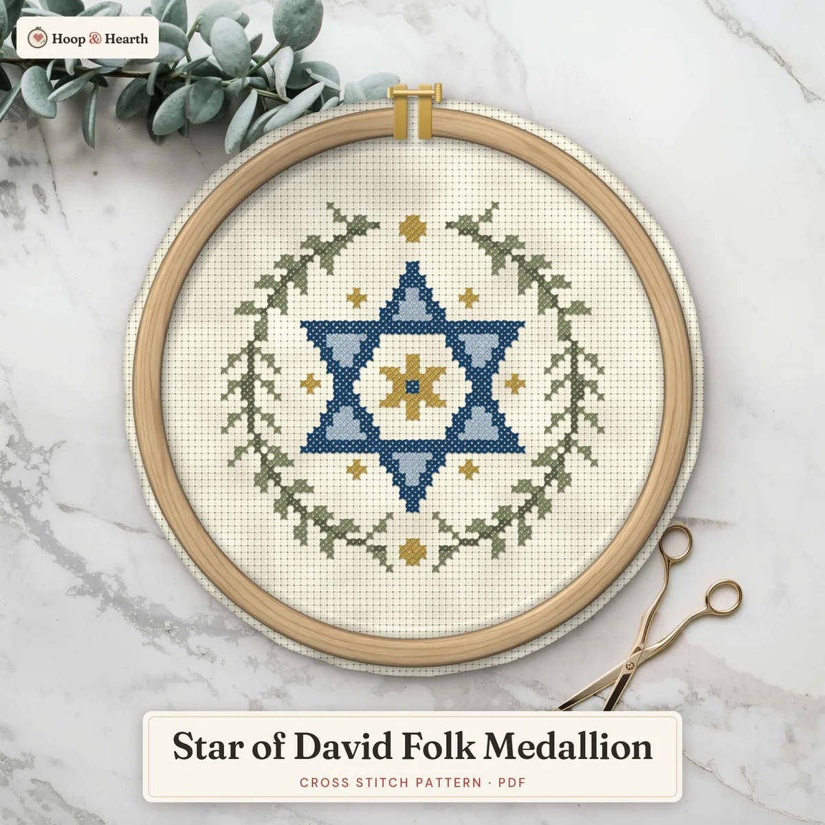Star of David Folk Medallion – cover image