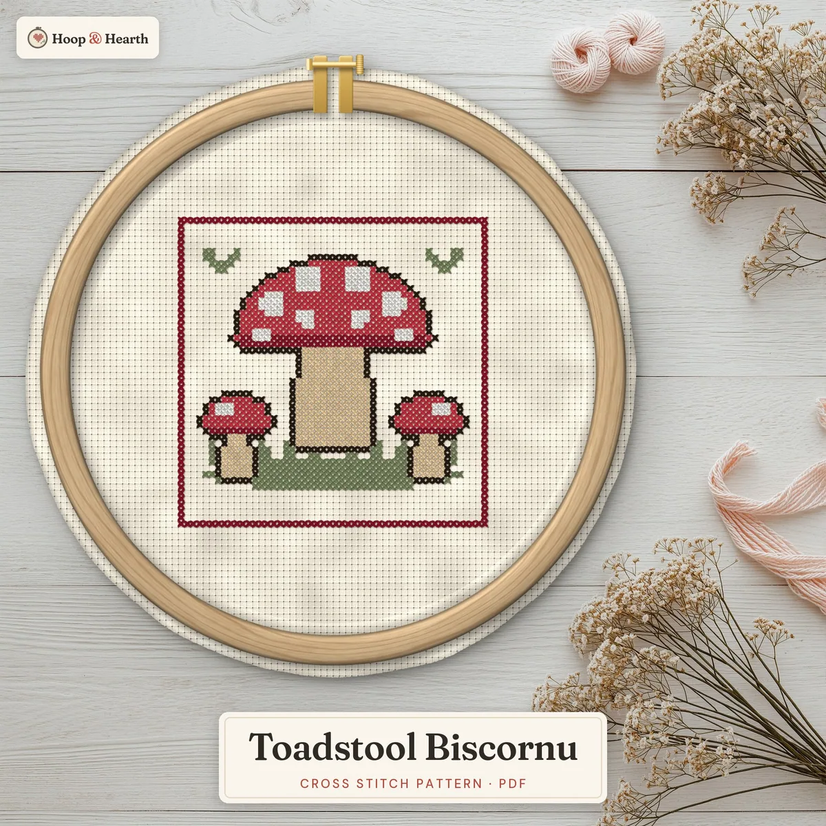 Toadstool Biscornu – cover image