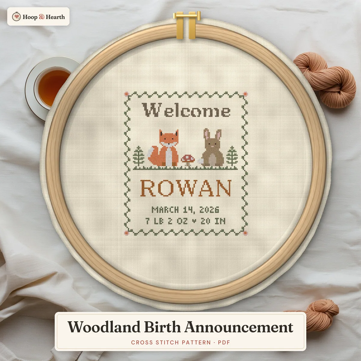 Woodland Birth Announcement – cover image